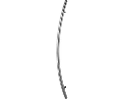 Poignée-poussoir/set de poignée ARON 249 acier inoxydable avec poignée intérieure Poignée de porte courbée en acier inoxydable