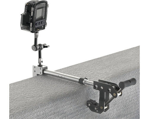 Wildkamera mit Halterung zur Befestigung an einer Mauer