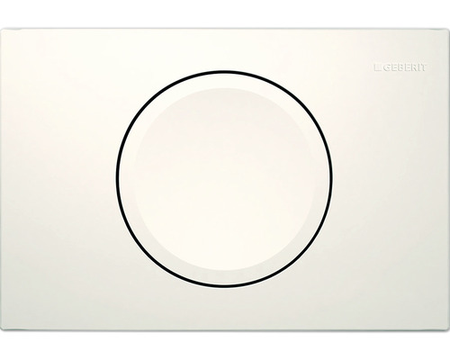 Plaque de commande GEBERIT Delta 15 plaque blanc brillant / bouton blanc brillant 115.120.11.5 Plaque de commande GEBERIT Delta 15 plaque blanc brillant / bouton blanc brillant 115.120.11.5