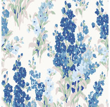 Motif avec des fleurs bleues
