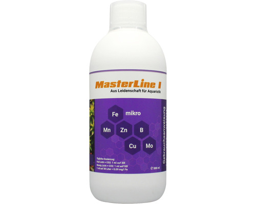 Engrais pour plantes d'aquarium MasterLine I 500 ml engrais combiné micronutriments