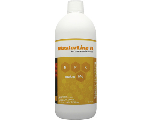 Engrais pour plantes d'aquarium MasterLine II 1000 ml engrais combiné macronutriments