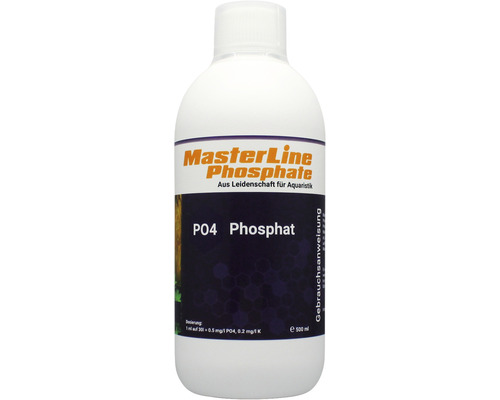 Engrais pour plantes d'aquarium MasterLine Phosphat 500 ml engrais au phosphate enrichi en potassium