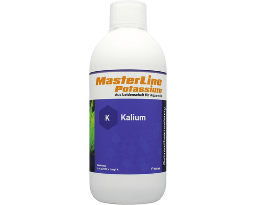 Engrais pour plantes d'aquarium MasterLine Kalium Potassium 500 ml engrais au potassium pur