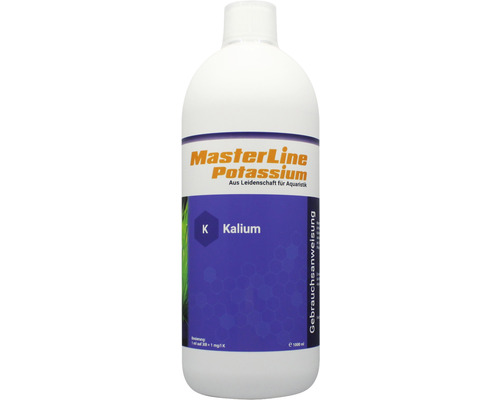 Engrais pour plantes d'aquarium MasterLine Kalium Potassium 1000 ml engrais au potassium pur