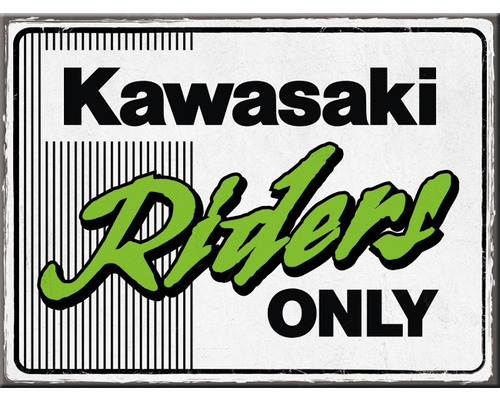 Aimant Kawasaki Riders Only 6x8 cm