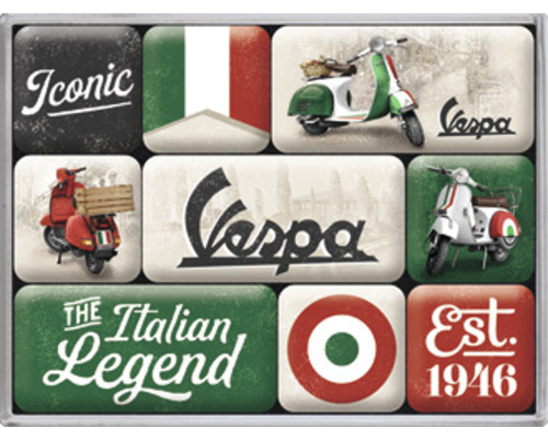 Magnet-Set Vespa Italian Legend 6x8 cm