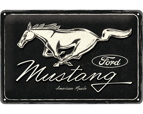 Plaque en tôle Ford Mustang Horse 30x20 cm
