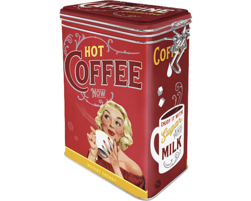 Boîte de conservation Hot Coffee Now 7,5x11x17,5 cm