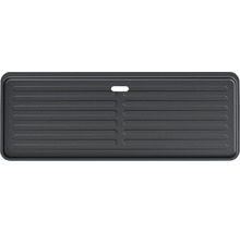 Abtropfschale aus Kunststoff mit Rillen und Griffloch