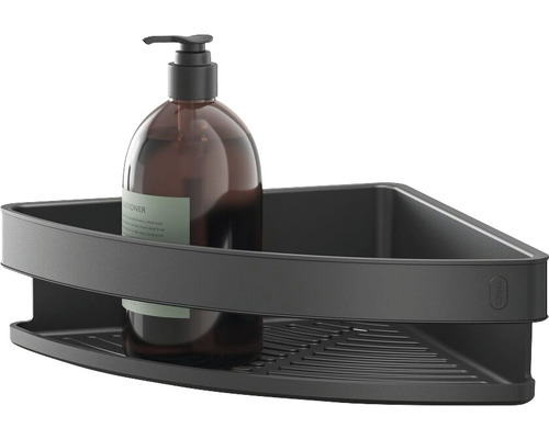 Eckregal mit Duschgelflasche