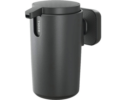 Distributeur de savon TIGER Carv noir mat 800252 Distributeur de savon mural