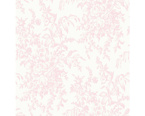 Vliestapete 114901 Laura Ashley Picardie Pink Tapete mit floralem Muster