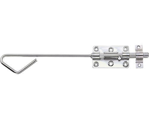 Bolzen-Stangenriegel mit befestigter Schlaufe 400 x 60 mm galv. verzinkt, dickschichtpassiviert