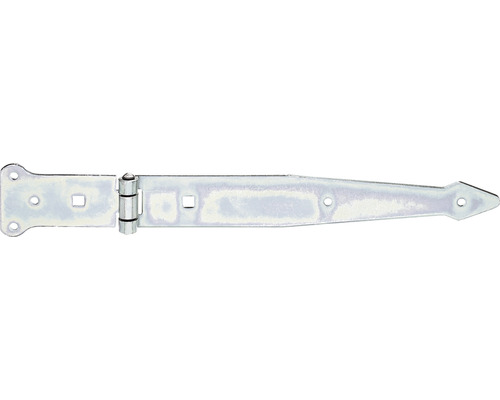 Penture anglaise type 64 lourde, 300 x 45 mm galvanisée, passivation couche épaisse Penture en métal