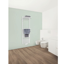 Salle de bains avec sèche-serviettes, WC et bidet