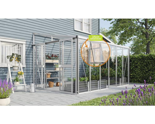 Serre avec fenêtre latérale pour le jardin