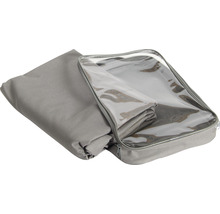 Aufbewahrungstasche mit Reißverschluss und transparentem Fenster