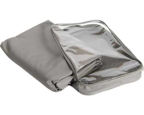 Housse de protection grise avec fenêtre transparente