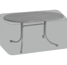Housse de protection pour une table ovale