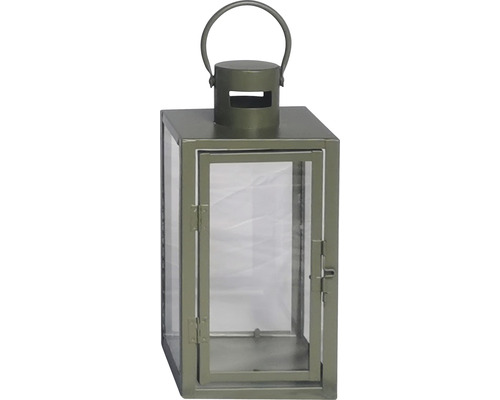 Lanterne décorative en métal et verre