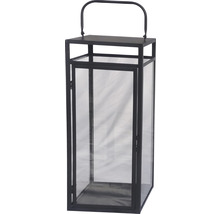 Lanterne décorative en métal et verre avec poignée