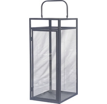 Lanterne avec cadre en métal et fenêtres en verre