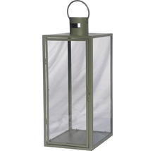 Photophore en métal et verre avec poignée de transport