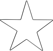 Cadre décoratif étoile en métal