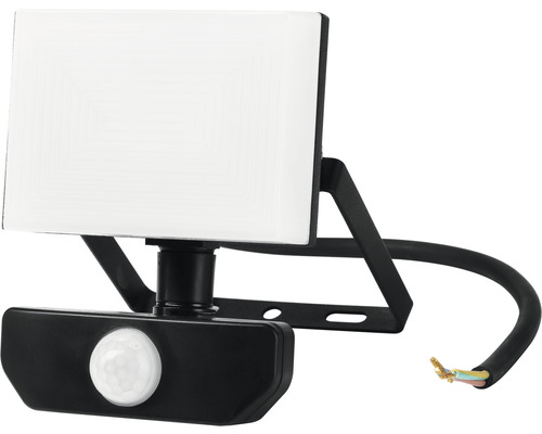 Projecteur LED à capteur IP54 10W 940 lm 4000 K blanc neutre hxl 143x105 mm noir