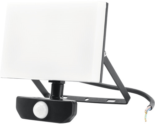 LED Sensor Strahler 30W 3300 lm 4000 K 18,5x16,5 cm schwarz LED-Strahler mit Bewegungsmelder für den Aussenbereich