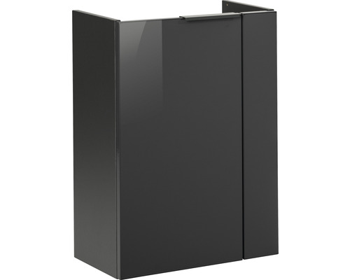 Meuble sous vasque FACKELMANN Small Bathroom Collection lxhxp 44 x 60 cm x 24,3 cm couleur de façade anthracite 86011