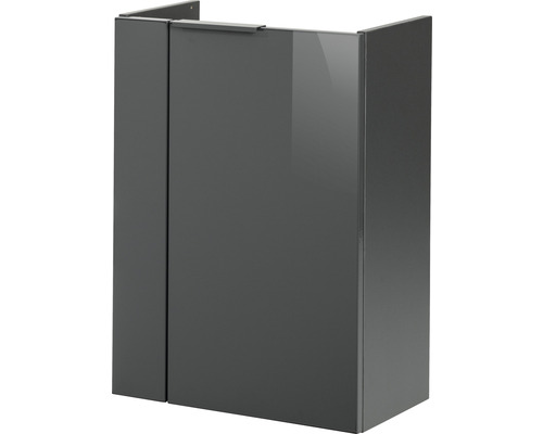 Meuble sous vasque FACKELMANN Small Bathroom Collection lxhxp 44 x 60 cm x 24,3 cm couleur de façade anthracite 86021