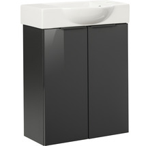 Waschtischunterschrank FACKELMANN Small Bathroom Collection BxHxT 52 x 60 cm x 24,3 cm Frontfarbe anthrazit