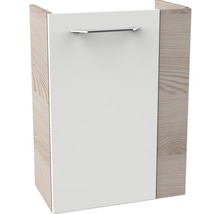 Waschtischunterschrank FACKELMANN Small Bathroom Collection BxHxT 44 x 60 cm x 24,3 cm Frontfarbe weiß hochglanz alaska esche 86058