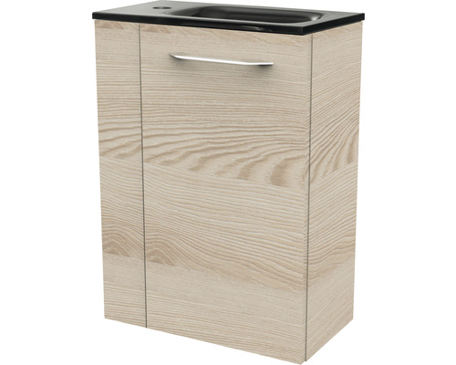 Meuble sous vasque FACKELMANN Small Bathroom Collection lxhxp 44 x 60 cm x 24,3 cm couleur de façade alaska frêne 86067