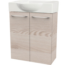 Waschtischunterschrank FACKELMANN Small Bathroom Collection BxHxT 52 x 60 cm x 24,3 cm Frontfarbe alaska esche