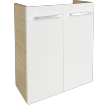 Meuble sous vasque FACKELMANN Small Bathroom Collection lxhxp 52 x 60 cm x 24,3 cm couleur de façade blanc haute brillance 84642