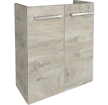 Waschtischunterschrank FACKELMANN Small Bathroom Collection BxHxT 52 x 60 cm x 24,3 cm Frontfarbe eiche natur