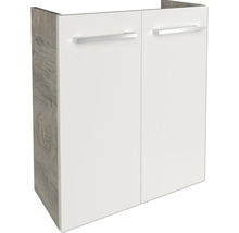 Waschtischunterschrank FACKELMANN Small Bathroom Collection BxHxT 52 x 60 cm x 24,3 cm Frontfarbe weiß hochglanz 84648