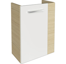 Waschtischunterschrank FACKELMANN Small Bathroom Collection BxHxT 44 x 60 cm x 24,3 cm Frontfarbe weiß hochglanz eiche sand 84652