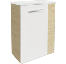 Waschtischunterschrank FACKELMANN Small Bathroom Collection BxHxT 44 x 60 cm x 24,3 cm Frontfarbe weiß hochglanz eiche sand 84652