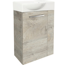 Waschtischunterschrank FACKELMANN Small Bathroom Collection BxHxT 44 x 60 cm x 24,3 cm Frontfarbe eiche natur 84657