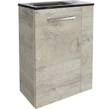 Waschtischunterschrank FACKELMANN Small Bathroom Collection BxHxT 44 x 60 cm x 24,3 cm Frontfarbe eiche natur 84657
