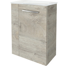 Waschtischunterschrank FACKELMANN Small Bathroom Collection BxHxT 44 x 60 cm x 24,3 cm Frontfarbe eiche natur 84667