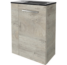 Waschtischunterschrank FACKELMANN Small Bathroom Collection BxHxT 44 x 60 cm x 24,3 cm Frontfarbe eiche natur 84667