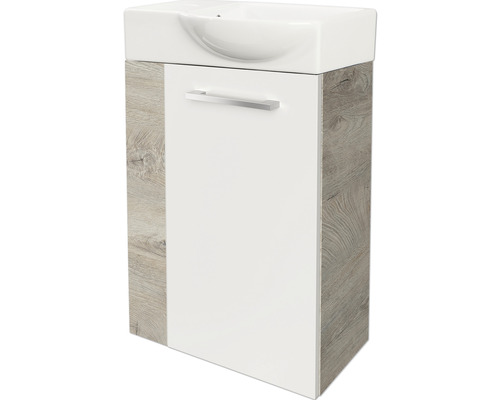 Meuble sous-lavabo avec porte et poignée