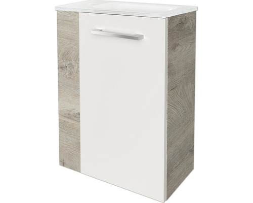 Meuble sous-lavabo avec porte et poignée