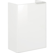 Waschtischunterschrank FACKELMANN Small Bathroom Collection BxHxT 44 x 60 cm x 24,3 cm Frontfarbe weiß weiß glänzend 86013