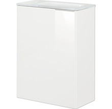 Waschtischunterschrank FACKELMANN Small Bathroom Collection BxHxT 44 x 60 cm x 24,3 cm Frontfarbe weiß weiß glänzend 86013